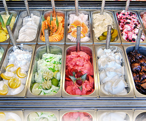 Ice Cream Bar Different Ice Cream Flavors | Heritage Waterside Gelato Bar