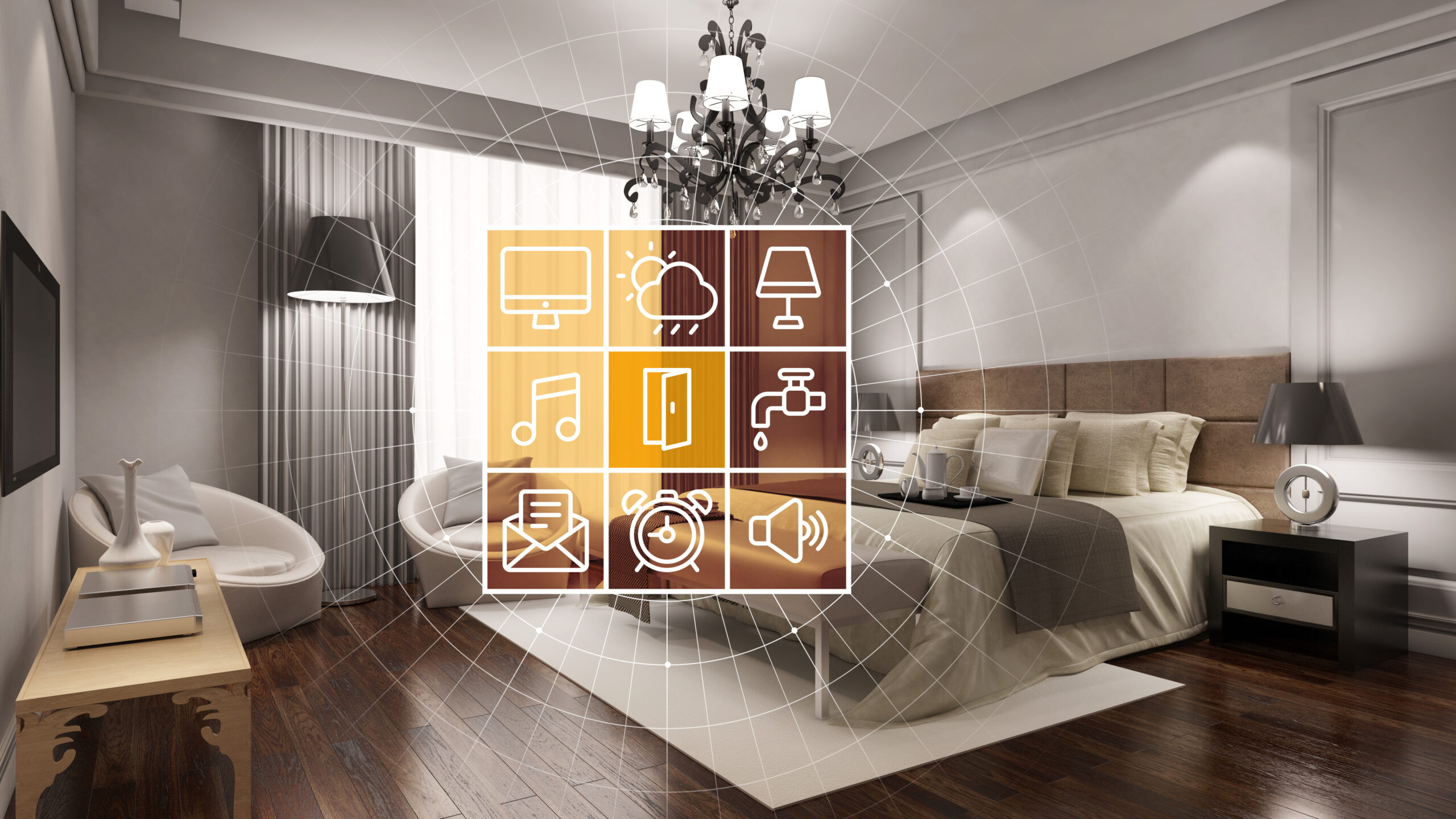Room Equipped With Voice Command System And Other High Tech Controls Scaled | Heritage Waterside Room Equipped With Voice Command System And Other High Tech Controls