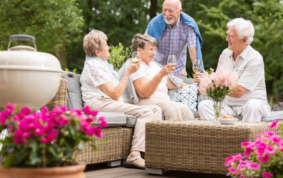 Temporary Living Seniors Having Fun Outdoors